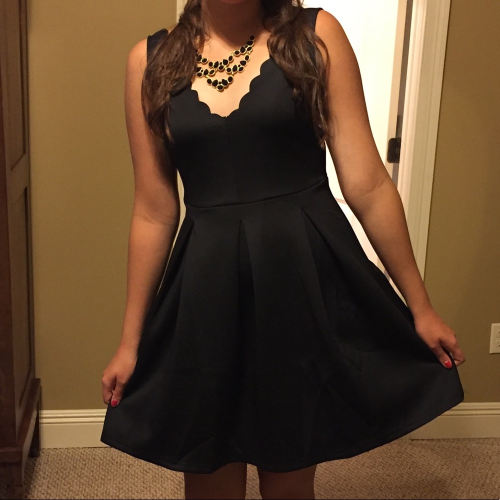 She + Sky Black Homecoming Formal Dress
